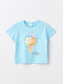 LC Waikiki Crew Neck Printed Short Sleeve Baby Girl T-Shirt